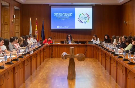 Imaxe da nova:O Observatorio galego LGBTIQ+ acorda impulsar este órgano para convertelo na canle de referencia entre as administracións e o colec...