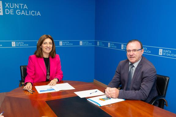 Imaxe da nova:A Xunta e o Concello de Malpica de Bergantiños avalían o proxecto municipal para mellorar o saneamento no lugar de Beo