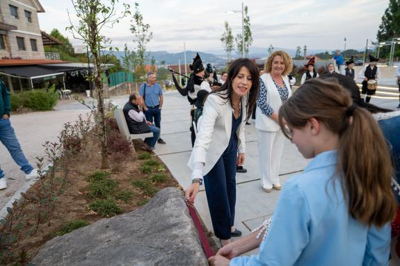 Imaxe da nova:A Xunta inaugura a humanización da contorna de San Eleuterio en Mos, executada ao abeiro do Plan Hurbe