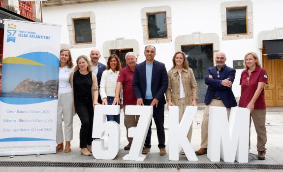 Imagen de la noticia:La Xunta destaca la prueba deportiva Triple Corona Islas Atlánticas como modelo a seguir para equilibrar la protección y el ...