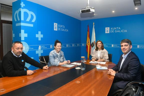 Imagen de la noticia:La Xunta evalúa con el ayuntamiento de Salvaterra de Miño vías de colaboración en materia de aguas
