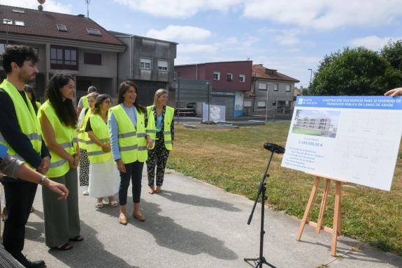 Imaxe da nova:A Xunta inicia a construción dun edificio de 12 vivendas de promoción pública en Lamas de Abade, en Santiago
