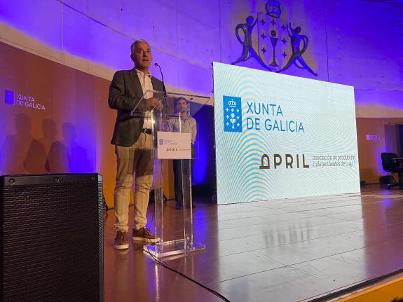 Imaxe da nova:Valentín García gaba o labor do sector audiovisual na promoción do uso da lingua galega