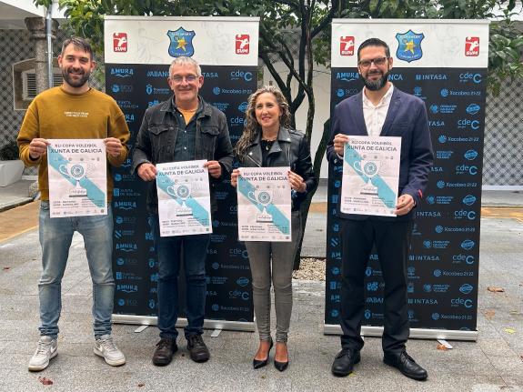 Imagen de la noticia:Martina Aneiros pone en valor el apoyo del Gobierno gallego al deporte durante la presentación de la XLI Copa de Voleibol Xu...