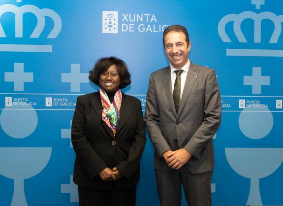 Imaxe da nova:Alfonso Villares explora coa ministra de Pesca de Angola novas vías de colaboración para impulsar o sector marítimo-pesqueiro