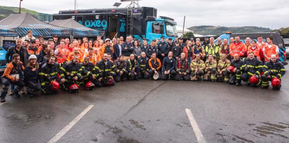 Imaxe da nova:A Xunta organiza con éxito un simulacro en Repsol Butano no que participaron ao redor de cen persoas