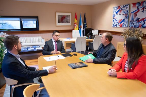 Imaxe da nova:A Xunta e o Concello de Lalín analizan distintas iniciativas de colaboración a prol do emprendemento e a dinamización do comercio d...
