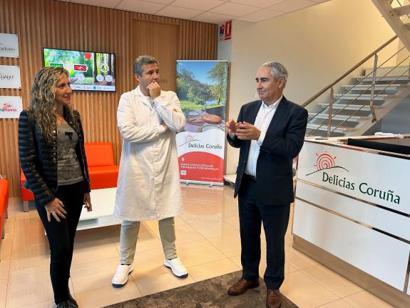 Imaxe da nova:A Xunta destaca a aposta da empresa Delicias Coruña por incrementar a súa capacidade produtiva