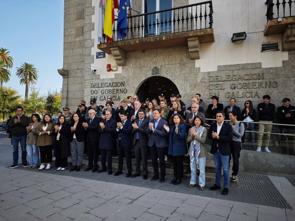 Imaxe da nova:Belén do Campo participa no minuto de silencio na Delegación del Gobierno en solidaridade coas vítimas e damnificados pola DANA