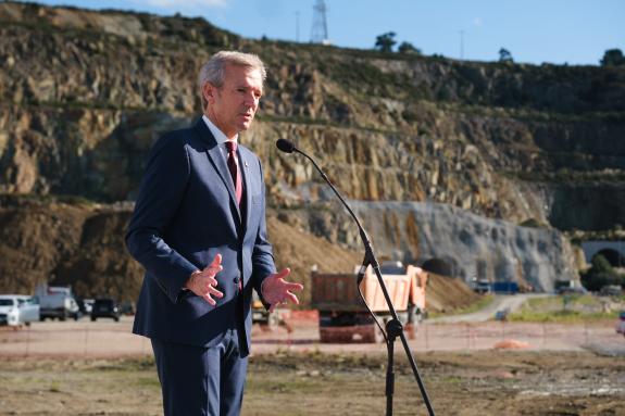 Imaxe da nova:Rueda destaca a conexión ferroviaria do Porto Exterior da Coruña como exemplo do potencial de Galicia de converterse nun nodo de tr...