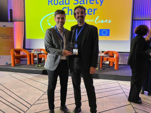 Imaxe da nova:A rede de sendas peonís e ciclistas nas estradas da Xunta, recoñecida hoxe nos Premios europeos á excelencia na seguridade vial 202...