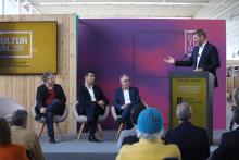 López Campos referenda en Culturgal o compromiso da Xunta coa produción cultural galega e en galego