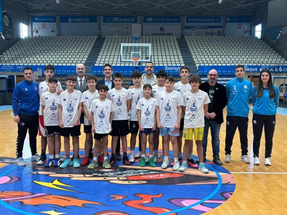 Imaxe da nova:Arias asiste ao último adestramento en Lugo do equipo que representará ao CB Breogán na Minicopa Endesa