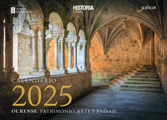 Imagen de la noticia:Los recursos patrimoniales y paisajísticos de la provincia de Ourense protagoniza el calendario 2025 de Historia de la revis...