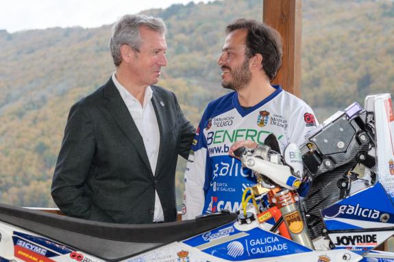 Imaxe da nova:Rueda ensalza a Eduardo Iglesias como embaixador no Rally Dakar 2025 da marca Galicia Calidade