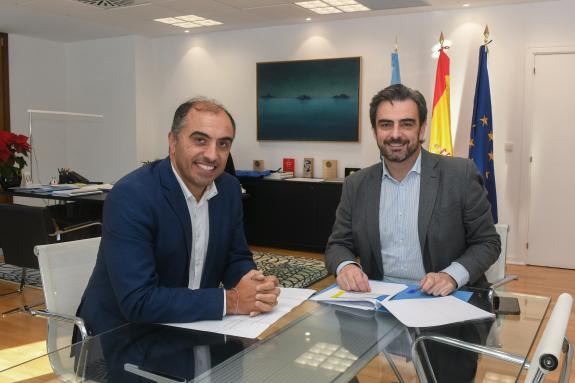 Imaxe da nova:O conselleiro de Presidencia, Xustiza e Deportes reúnese co alcalde de Poio