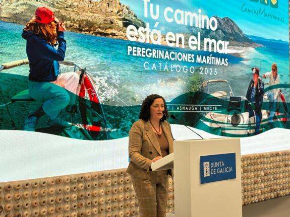Imaxe da nova:Belén do Campo presenta en Fitur o Camiño Marítimo da Ría Muros-Noia como un destino ao redor do roteiro de peregrinación do seu ca...