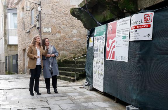 Imaxe da nova:O Consorcio Casco Vello avanza na “emblemática” obra da rúa Hortas e saca a concurso público un novo local comercial