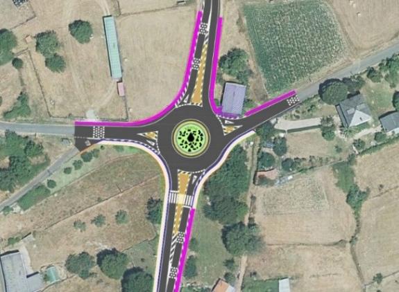 Imaxe da nova:A Xunta recibe 3 ofertas para executar unha glorieta na estrada LU-903 en Doade, no concello de Sober, cun investimento de case 368...