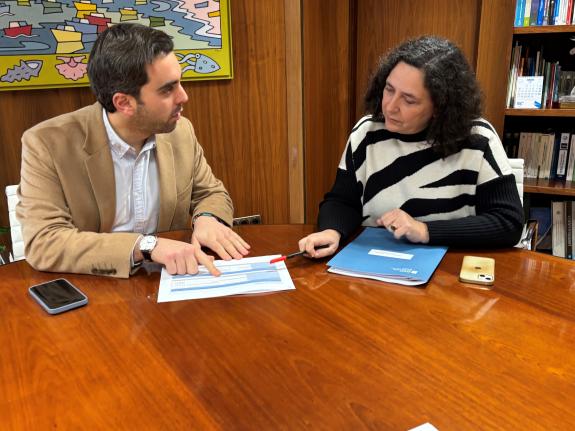 Imaxe da nova:Belén do Campo reúnese co alcalde de Oroso para seguir avanzando nas vías de colaboración entre ambas administracións