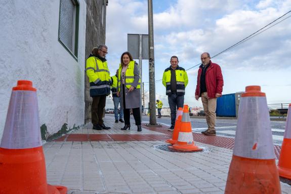 Imaxe da nova:A Xunta amplía as beirarrúas da rúa Canido, en Vigo, para facilitar a mobilidade peonil