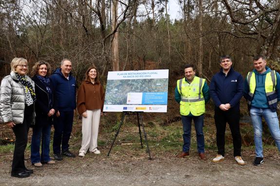 Imagen de la noticia:La Xunta inicia los trabajos de restauración fluvial de la cuenca del río Umia con una inversión de 2 M€ y la previsión de p...