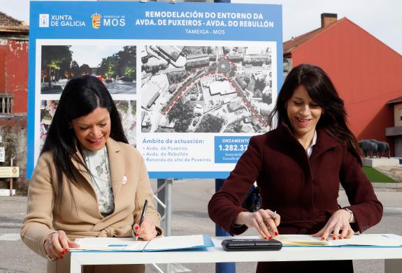 Imaxe da nova:A Xunta colabora co Concello de Mos na remodelación das avenidas de Puxeiros e do Rebullón, que suporá un investimento conxunto de ...