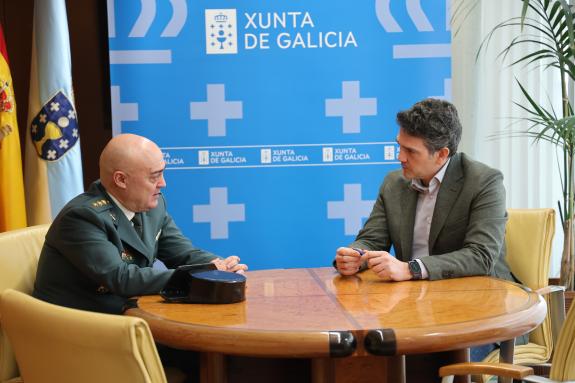 Imaxe da nova:Javier Arias reúnese co novo xefe da Comandancia da Garda Civil en Lugo