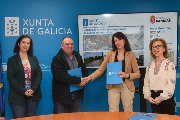 Imaxe da nova:Xunta y concello de Sandiás asinan o convenio para a mellora de servizos e humanización do núcleo de Santa Ana, cun investimento de...