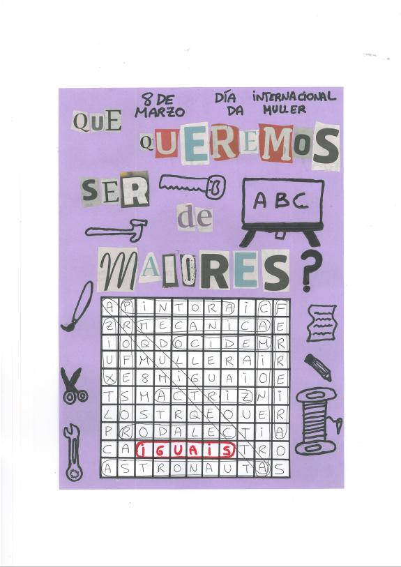 Imaxe da nova:A Xunta premia os carteis de seis centros educativos no marco do concurso convocado polo Día Internacional das Mulleres