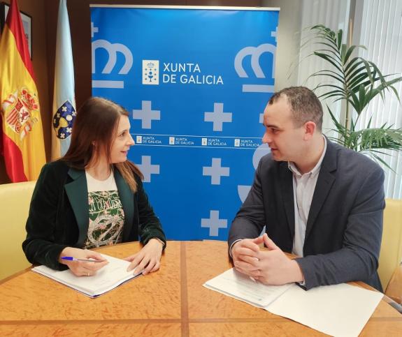 Imaxe da nova:A consellería do Medio Rural e o concello de Portomarín avalían asuntos de interese municipal