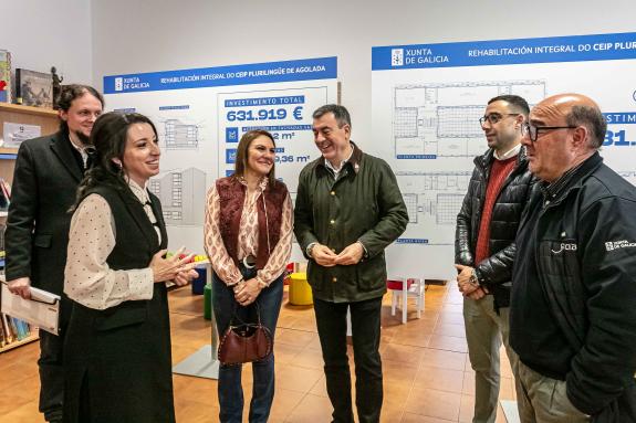 Imaxe da nova:Román Rodríguez anuncia o inicio en abril da rehabilitación do Colexio Plurilingüe de Agolada, cun investimento de 632.000€