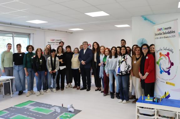 Imaxe da nova:O colexio O Couto de Ourense representa a Galicia no programa estatal ‘Escolas saudables’