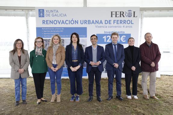 Imagen de la noticia:La Xuntaasigna con el ayuntamiento el convenio para abordar la regeneración urbana de Ferrol, con una inversión de 12 M€