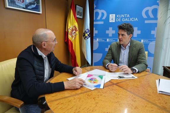 Imaxe da nova:Javier Arias reafirma o apoio da Xunta a Aspnais nun encontro de traballo co seu presidente