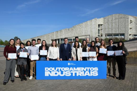 Imaxe da nova:Máis de 60 investigadores preparan a súa tese doutoral en empresas e centros tecnolóxicos galegos cun apoio da Xunta de case 8 M€