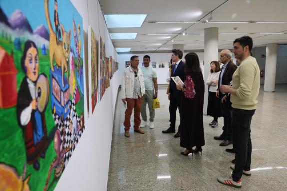 Imagen de la noticia:La Delegación Territorial de la Xunta en Lugo acoge hasta finales de abril una exposición del artista Hanói Vidal