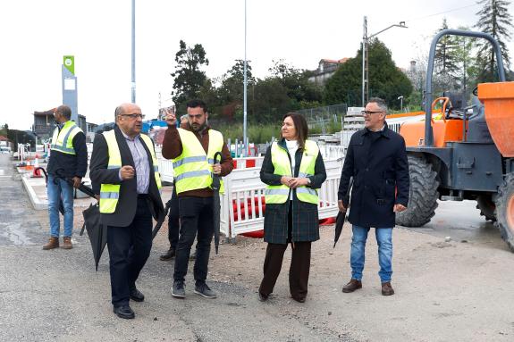 Imagen de la noticia:Ana Ortiz visita las obras de humanización de la avenida de Galicia de Vigo en las que la Xunta invierte 6,6 millones