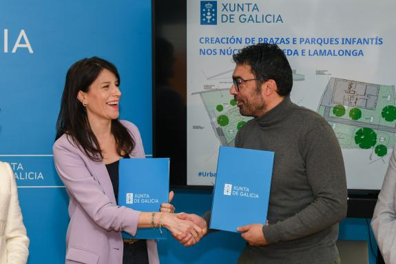 Imaxe da nova:Xunta e Concello da Veiga colaboran para a mellora dos espazos públicos dos núcleos de Meda e Lamalonga, cun investimento de máis d...