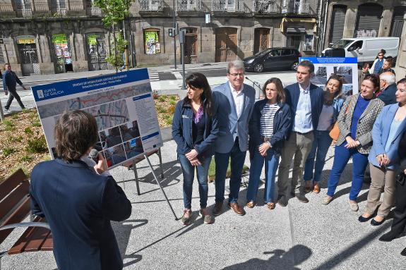 Imaxe da nova:A Xunta remata a humanización da avenida das Caldas de Ourense, que inclúe unha senda ciclista entre a Intermodal e a Ponte Vella