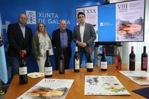 Imagen de la noticia:La Delegación de la Xunta en Lugo acogió la presentación de la Muestra de los Vinos da Ribeira Sacra de Pantón, que se celeb...