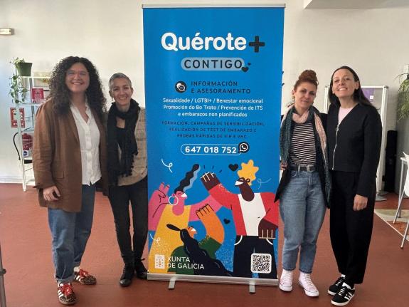 Imaxe da nova:A Xunta enxalza o labor que desenvolven os centros Quérote+ na sensibilización afectivo-sexual entre a mocidade galega