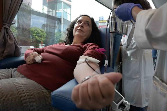 Imaxe da nova:Belén do Campo dona sangue e lembra á cidadanía a importacia de colaborar  porque todos os días se precisan entre 400 e 500 unidade...