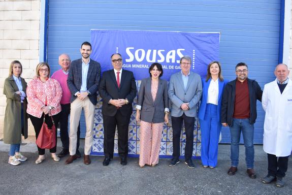 Imaxe da nova:Lorenzana destaca a aposta de Agua de Sousas por seguir ampliando capacidade e tecnoloxía nas súas instalacións