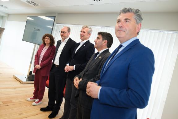 Imaxe da nova:Rueda salienta o modelo empresarial de Santos como exemplo da Galicia innovadora e comprometida