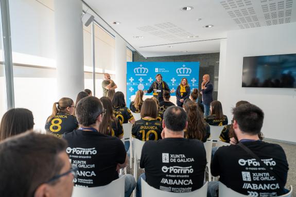 Imaxe da nova:A Xunta agradece ao Porriño ter levado a bandeira galega “con tanto orgullo” tras proclamarse subcampioas de Europa