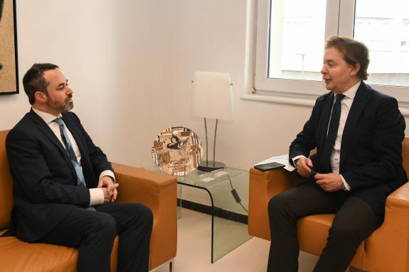 Imaxe da nova:A Xunta recibe o encargado de negocios da Embaixada de Israel en España
