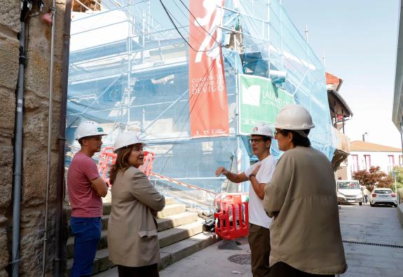 Imaxe da nova:O Consorcio Casco Vello avanza na rehabilitación do edificio da rúa Hortas, baixo o Castelo de San Sebastián, para sacar a concurso...