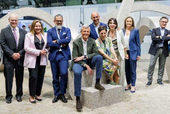 Imaxe da nova:Rueda salienta na feira Stonegal o papel estratéxico da pedra natural na economía galega e o compromiso da Xunta cunha minería sost...