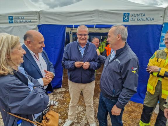 Imaxe da nova:A Xunta participa na simulación dun incendio nivel 2 no Concello de Arbo